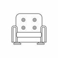 Armchair icon in outline style Royalty Free Stock Photo