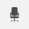 Armchair Office icon isolated on white background. Vector illustration. Royalty Free Stock Photo