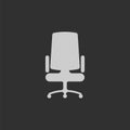 Armchair Office icon isolated on white background. Vector illustration. Royalty Free Stock Photo