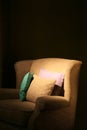 Armchair and pillows