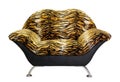 Armchair with tiger fur Royalty Free Stock Photo