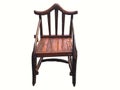 Armchair vintage old style wooden furniture.