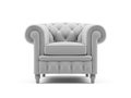 Armchair on a white background.