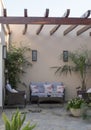 armchairs in a garden of a house in Cafayate