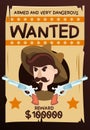 Armed Dangerous Wanted Vintage Poster Royalty Free Stock Photo