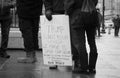 Armed Demonstrator Holds a Sign at the Ohio Statehouse Ahead of Biden`s Inauguration