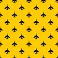 Armed fighter jet pattern vector