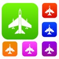 Armed fighter jet set collection