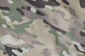 Armed force multicam camouflage fabric texture piece background Royalty Free Stock Photo