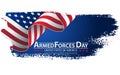 Armed forces day template poster design. Vector illustration background for Armed forces day. Royalty Free Stock Photo
