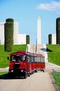 Armed Forces Memorial and land train, Alrewas. Royalty Free Stock Photo