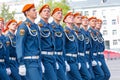 armed formation of soldiers of the Ministry of Emergencies at the Victory Parade