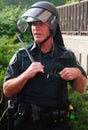 Armed Toronto Police Officer for Rio of G8/G20 Royalty Free Stock Photo