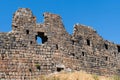 Armenia, Amberd, September 2022. A fragment of the picturesque ruins of the fortress wall.