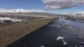 Armenia. Aragatsotn Province roadscape with Aragats Mountain