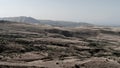 Armenia, Ararat valley, September 2021. Morning mountain landscape with fog.