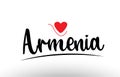 Armenia country text typography logo icon design