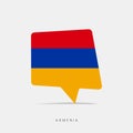 Armenia flag bubble chat icon