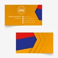 Armenia Flag Business Card, standard size 90x50 mm business card template