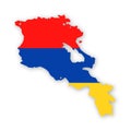 Armenia Flag Country Contour Vector Icon