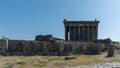 Armenia, Garni, September 2021. Ancient pagan temple on a stone platform.