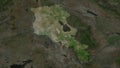 Armenia highlighted. High-res satellite