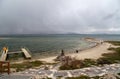 Armenia, lake Sevan, view from the mountain