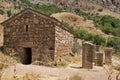 Armenia, Noravank: cross stones in the midday heat