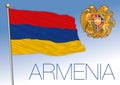 Armenia official national flag and coat of arms