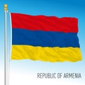 Armenia official national flag, european country
