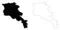 Armenia outline map