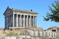 Armenia, the pagan temple of the Sun in Garni, I century Royalty Free Stock Photo