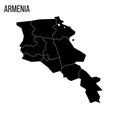 Armenia political map of administrative divisions
