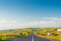 Armenia, road to the mountains, morning landscape