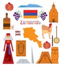 Armenia, set of icons