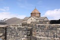 Armenia. Sevan Lake. Surb Arakelots church in winter Royalty Free Stock Photo