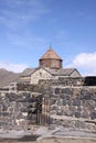 Armenia. Sevan Lake. Surb Arakelots church in winter Royalty Free Stock Photo