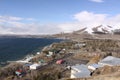 Armenia. Sevan lake in winter