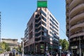 Armenia, Yerevan, September 2021. Modern buildings on Northern Avenue in the center of the capital.