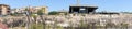 Armenia, Yerevan, September 2021. Panorama of the unfinished part of the Grand Cascade in the city center.