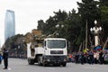 Armenian air force missile system captured by Azerbaijan Army. 2K12 Kub Self-propelled rocket launcher. Baku -