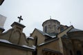 Armenian apostolic church exterior with christian cross Royalty Free Stock Photo