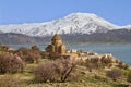 Historical Armenian Akhtamar Church, Lake Van, Turkey Royalty Free Stock Photo