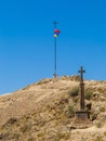 Armenian Flag in Khor Virap Royalty Free Stock Photo