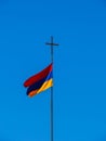 Armenian Flag in Khor Virap Royalty Free Stock Photo