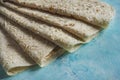 Armenian flat bread lavash. Traditional wheat bread.