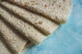 Armenian flat bread lavash. Traditional wheat bread.