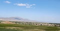 Armenian green fields and mountains Royalty Free Stock Photo