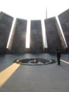 At the Armenian Tsitsernakaberd Memorial