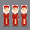 Armenians Character with Various Expression Royalty Free Stock Photo